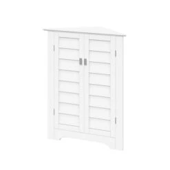 RiverRidge Home Brookfield 25.25-in X 30.81-in X 18-in White Freestanding Corner Linen Cabinet