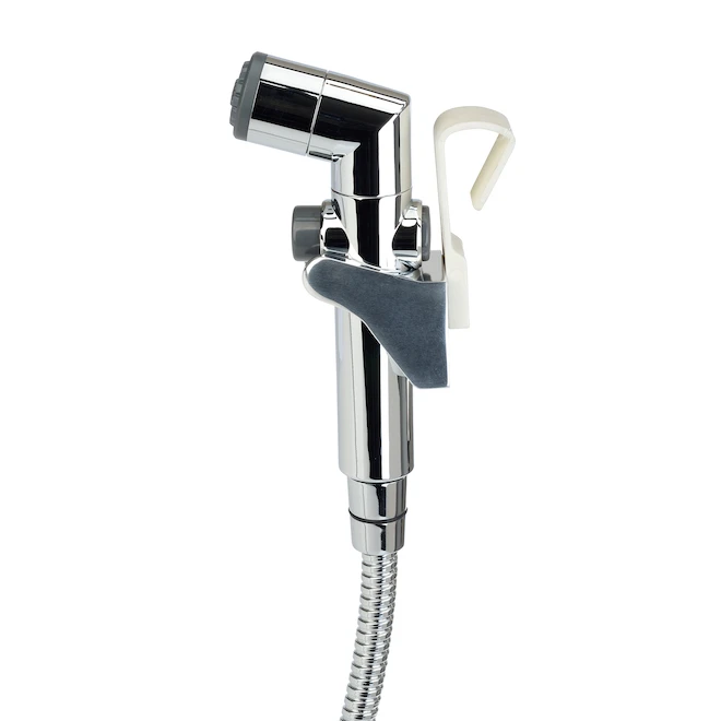 Brondell CleanSpa Handheld Bidet Sprayer - Chrome Finish - Toilet Mounted - 47-in L Metal Hose - Image 3