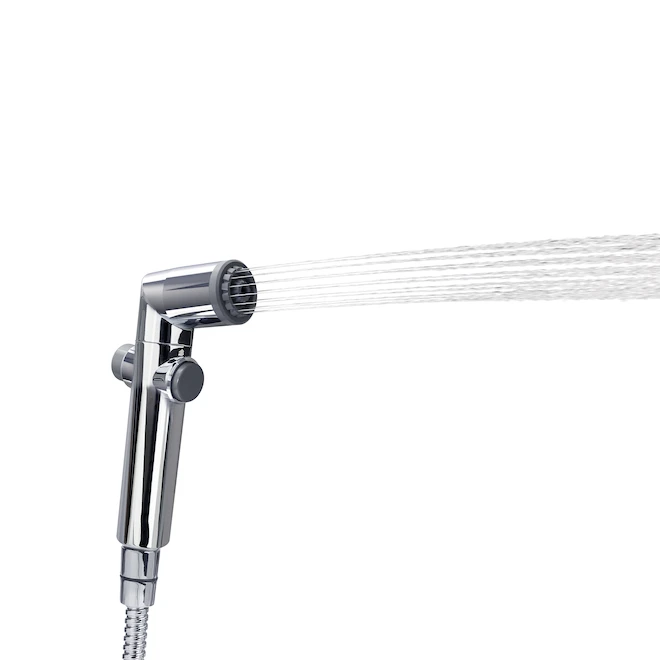 Brondell CleanSpa Handheld Bidet Sprayer - Chrome Finish - Toilet Mounted - 47-in L Metal Hose - Image 4