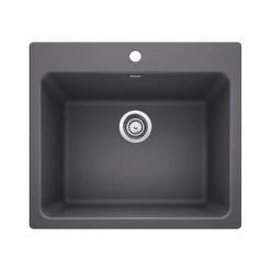 Blanco Liven Laundry Sink In Silgranit - 25-in - Cinder