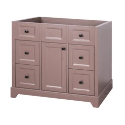 Luxo Marbre Sud 36-in Matte Taupe MDF Bathroom Vanity Cabinet
