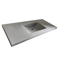 Luxo Marbre Vanity Top - Sythetic Marble - Grey - 49-in W X 22-in D