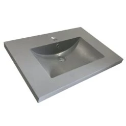 Luxo Marbre Vanity Top - Sythetic Marble - Grey - 31-in W X 22-in D