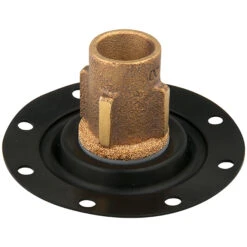Master Plumber Teck Diaphragm Toilet Guide - Black - Brass - Chemical Resistant