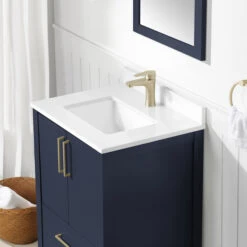Ove Decors Lorenzo 24-in MDF Vanity Midnight Blue