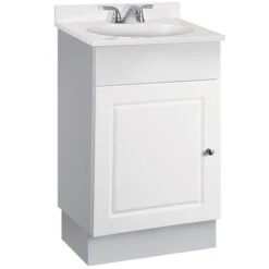 Project Source Bathroom Vanity - 19-in - 1-Door - White
