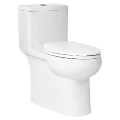 Elongated Front Toilet -Dual Flush - Porcelain - 3L/4.8L