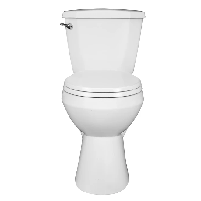 Project Source Total Eco 2-Piece White Porcelain Toilet With Microban Seat - 4.8 L - Image 4