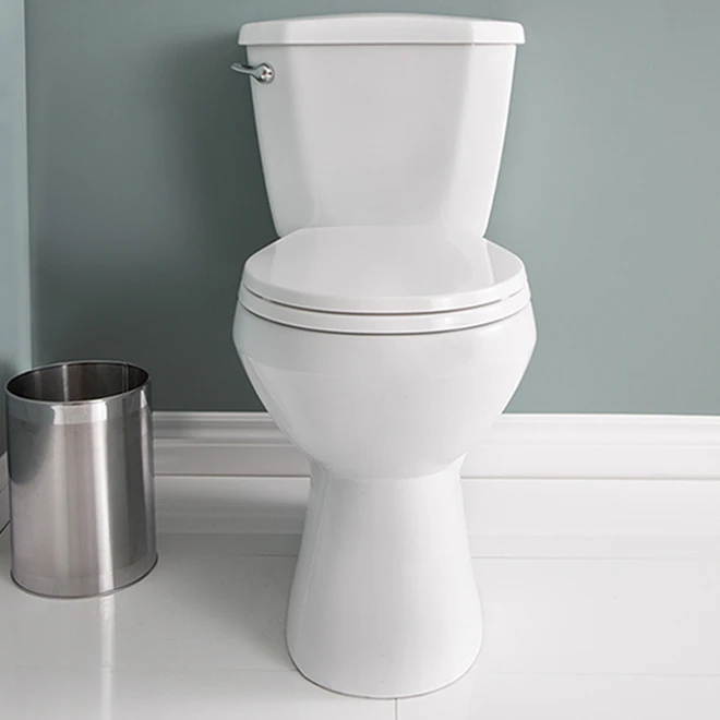 Project Source Total Eco 2-Piece White Porcelain Toilet With Microban Seat - 4.8 L - Image 3
