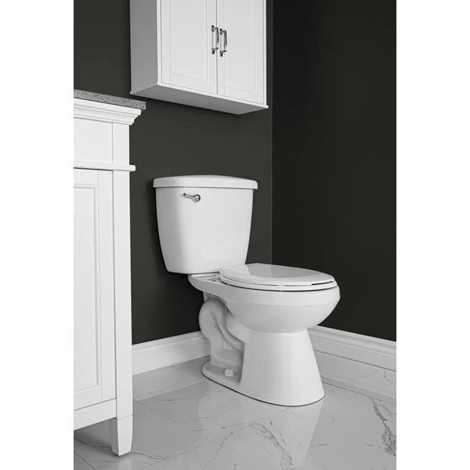 Project Source Toilet To Grab 2-Piece Round Front White Toilet - 6 L - Image 2
