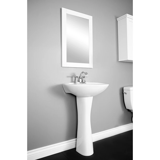 Project Source Pedestal Sink - Porcelain - 31.5-in - White - Image 5