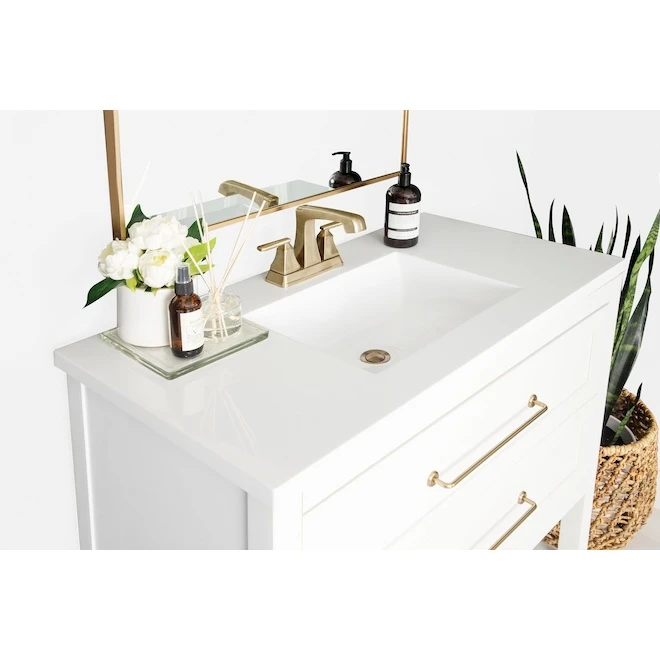 Foremost Bardo Vanity - 37-in - White Oak - 2-Drawer - Image 4