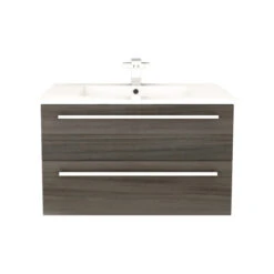 Cutler Forest Silhouette Wall Hung Vanity-Sink Combo - 30-in - 2-Drawer - Zambukka