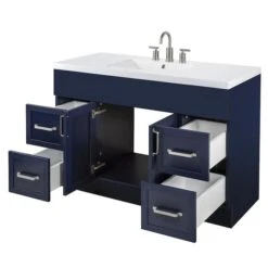 Cutler Forest Saint Vanity - 48-in - 2-Door/4-Drawer - Wave Blue