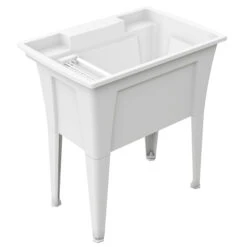 Technoform Laundry Tub - 32.25'' X 22'' X 34.25" - 97 L - Polypropylene - White